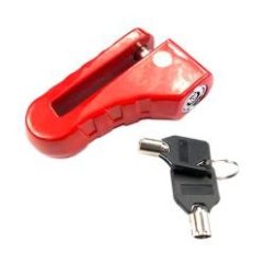 CANDADO PARA FRENO DE DISCO CON ALARMA COLOR ROJO