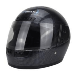 CASCO CERRADO PROMOTO. FIBRA DE CARBONO M NEGRO (7103-2387)