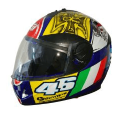 CASCO 46 AZUL CERRADO R7 RACING DOBLE MICA DOT TALLA L (7103-2542)