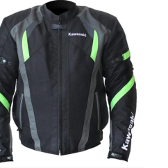 CHAMARRA DEPORTIVA R7 RACING EDICIÓN KAWASAKI. TALLA G NEGRO/VERDE. TEXTIL VENTILADO
