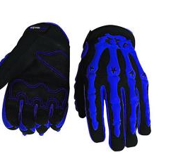 GUANTES MODELO “ESQUELETO” COLOR AZUL TALLA L