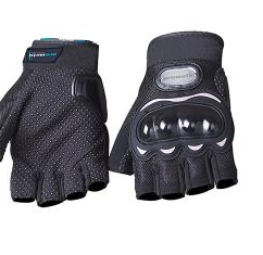 Guantes promoto cortos color negro talla L