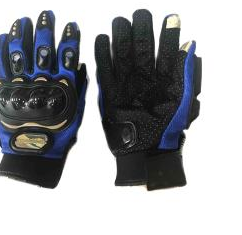GUANTES VEL PROMOTO TALLA M AZUL CON TOUCH/LIMPIA MICA