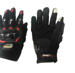 GUANTES VEL PROMOTO TALLA M ROJO CON TOUCH/LIMPIA MICA