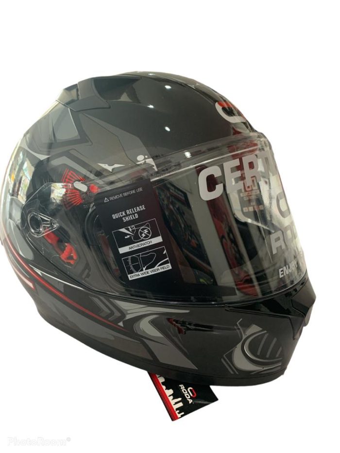 CASCO RODA CERRADO COURSE AVISPON GRIS TALLA "M"