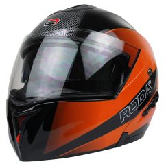 CASCO NGR/NARANJA ABATIBLE RODA REVENGE ROCKET TALLA G ABATIBLE DOT GAFA INTERIOR (80-5758-001)