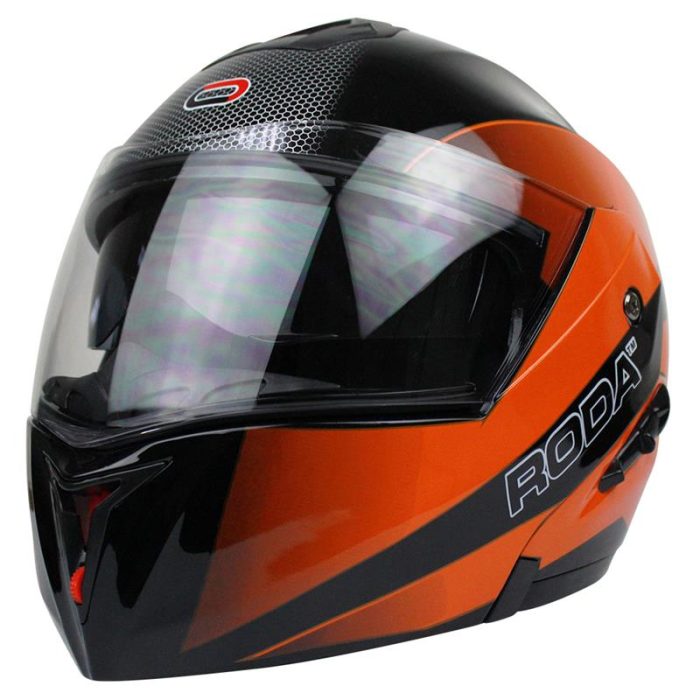 CASCO NGR/NARANJA ABATIBLE RODA REVENGE ROCKET TALLA G ABATIBLE DOT GAFA INTERIOR (80-5758-001)