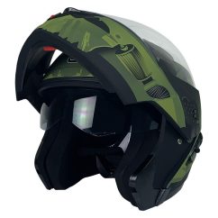 CASCO RODA REVENGE VERDE MILITAR MATE SOLDIER M ABATIBLE DOT. GAFA INTERIOR