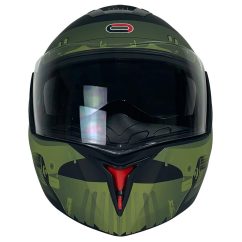 CASCO RODA REVENGE VERDE MILITAR MATE SOLDIER G ABATIBLE DOT. GAFA INTERIOR (80-5796-001)