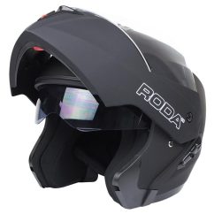 CASCO NEGRO MATE ABATIBLE RODA REVENGE TALLA M. DOT. GAFA INTERIOR (80-5803-001)