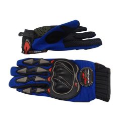 GUANTES AZULES PRO-BIKER C/PROTECCIÓN Y ANTIDERRAPANTE TALLAS L Y XXL (83-5513-001)