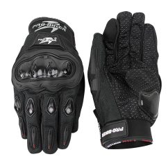 GUANTES NEGROS PRO-BIKER C/LIMPIA MICA/TOUCHSCREEN TALLA XL (83-5537-001)