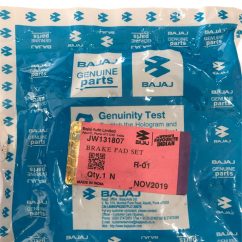BALATAS DELANTERAS BAJAJ PULSAR 135/DICOVER/V15
