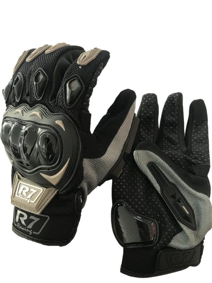 GUANTES R7 RACING GRIS TALLA “M”