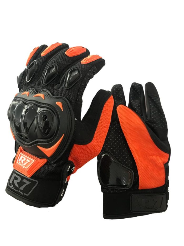 GUANTES R7 RACING NARANJA TALLA “XL”