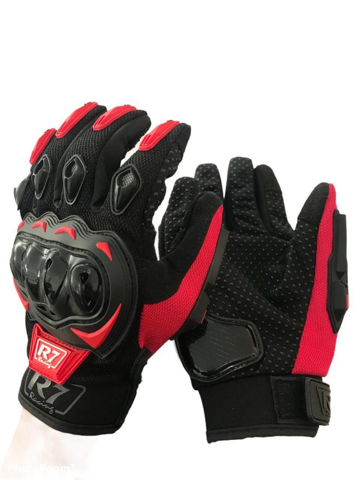GUANTES R7 RACING ROJO TALLA "M"