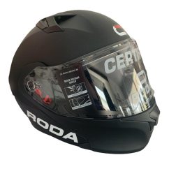 CASCO ABATIBLE RODA RUSH NEGRO MATE "L"