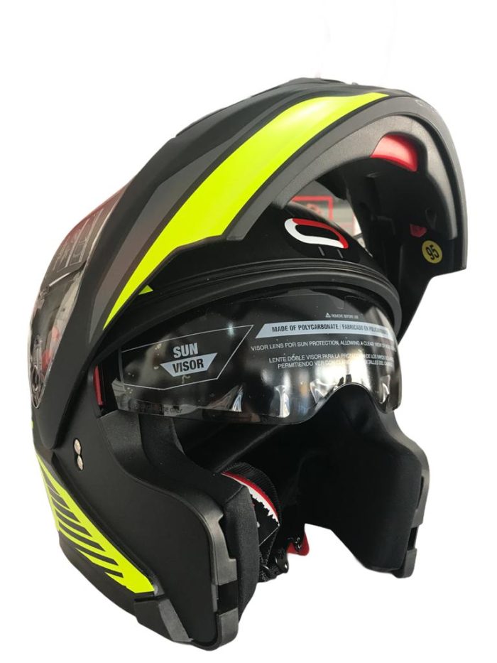 CASCO ABATIBLE RODA RUSH AMARILLO/NEGRO TALLA “XL” DOT - Image 2
