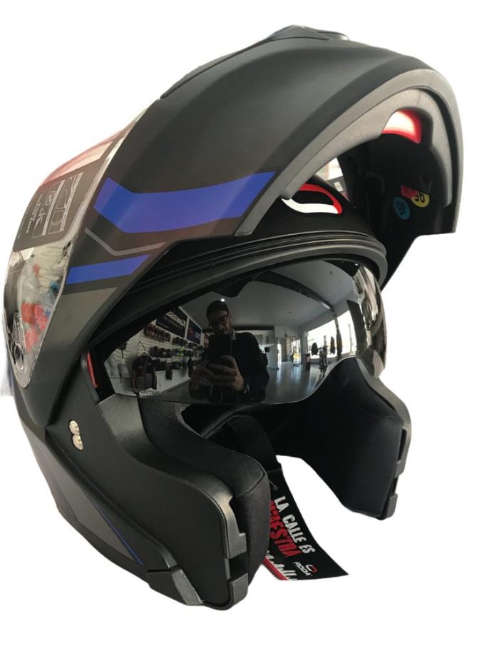 CASCO ABATIBLE RODA RUSH AZUL/NEGRO TALLA “XL” DOT - Image 3