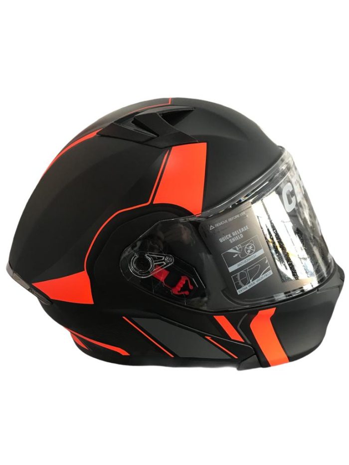 CASCO ABATIBLE RODA RUSH NARANJA/NEGRO TALLA “XL” DOT - Image 3