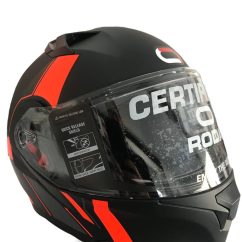 CASCO ABATIBLE RODA RUSH NARANJA/NEGRO TALLA “L” DOT