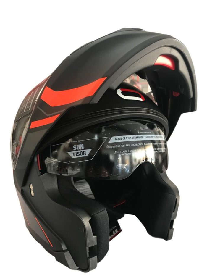 CASCO ABATIBLE RODA RUSH NARANJA/NEGRO TALLA “XL” DOT - Image 2