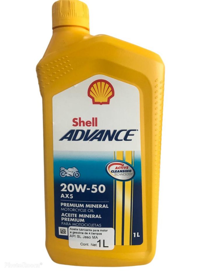 ACEITE SHELL ADVANCE AX5 20W50 MINERAL