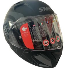 CASCO CERRADO SMK STELLAR NEGRO MATE TALLA "L"