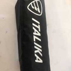 Funda para motocicleta logotipo Italika negro Mediana