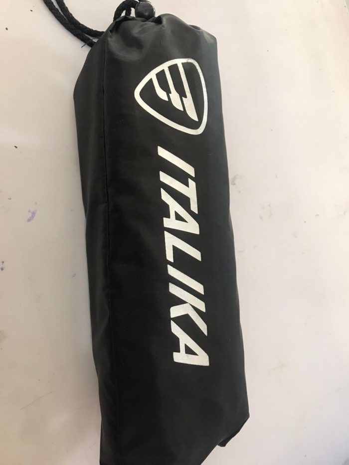 Funda para motocicleta logotipo Italika negro Mediana