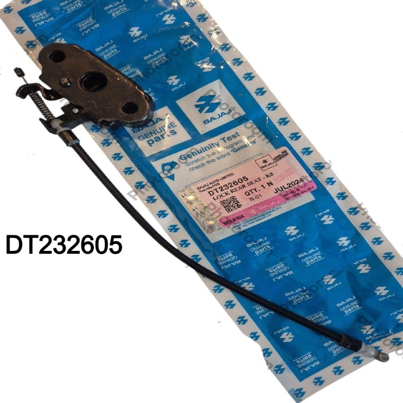 CABLE CHICOTE Y CERRADURA ASIENTO BAJAJ DOMINAR 400 V1-UG-250-RS200