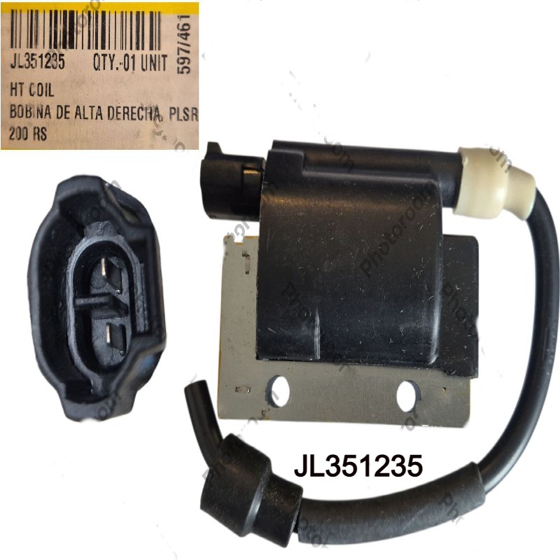 BOBINA ENCENDIDO ALTA DER BUJIA CENTRAL BAJAJ PULSAR RS200